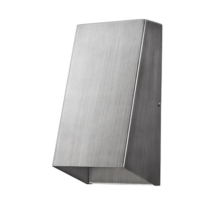 Estallar 9.75 x 5 x 4.25 in. Nolan 1-Light Matte Nickel Wall Light ES3094671